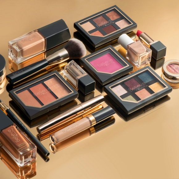 *3/15* NEW Believe Beauty Radiant Finish Highlighter Good Vibes Golden Bronze - Picture 3 of 4